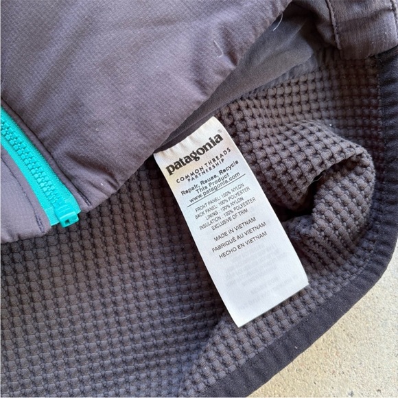 Patagonia Nano Air Hybrid Jacket in Gray with Teal Accents Size XL - Picture 7 of 7